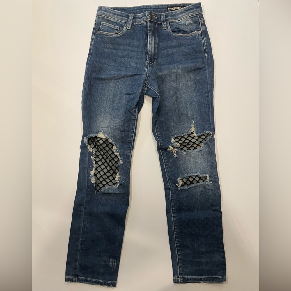 BLANK, Size 27, jeans with mesh inserts